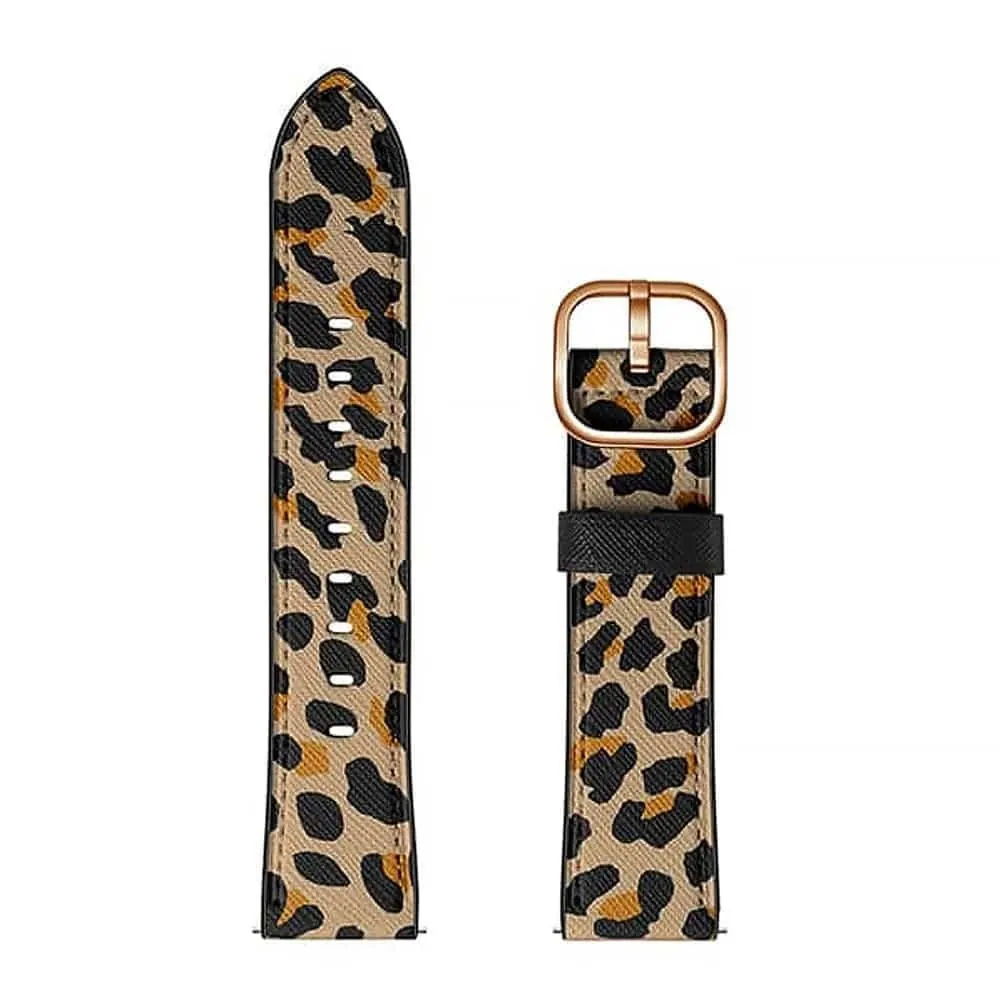 Vegan Leather Strap for 42/44/45/49mm Apple Watch- Leopard