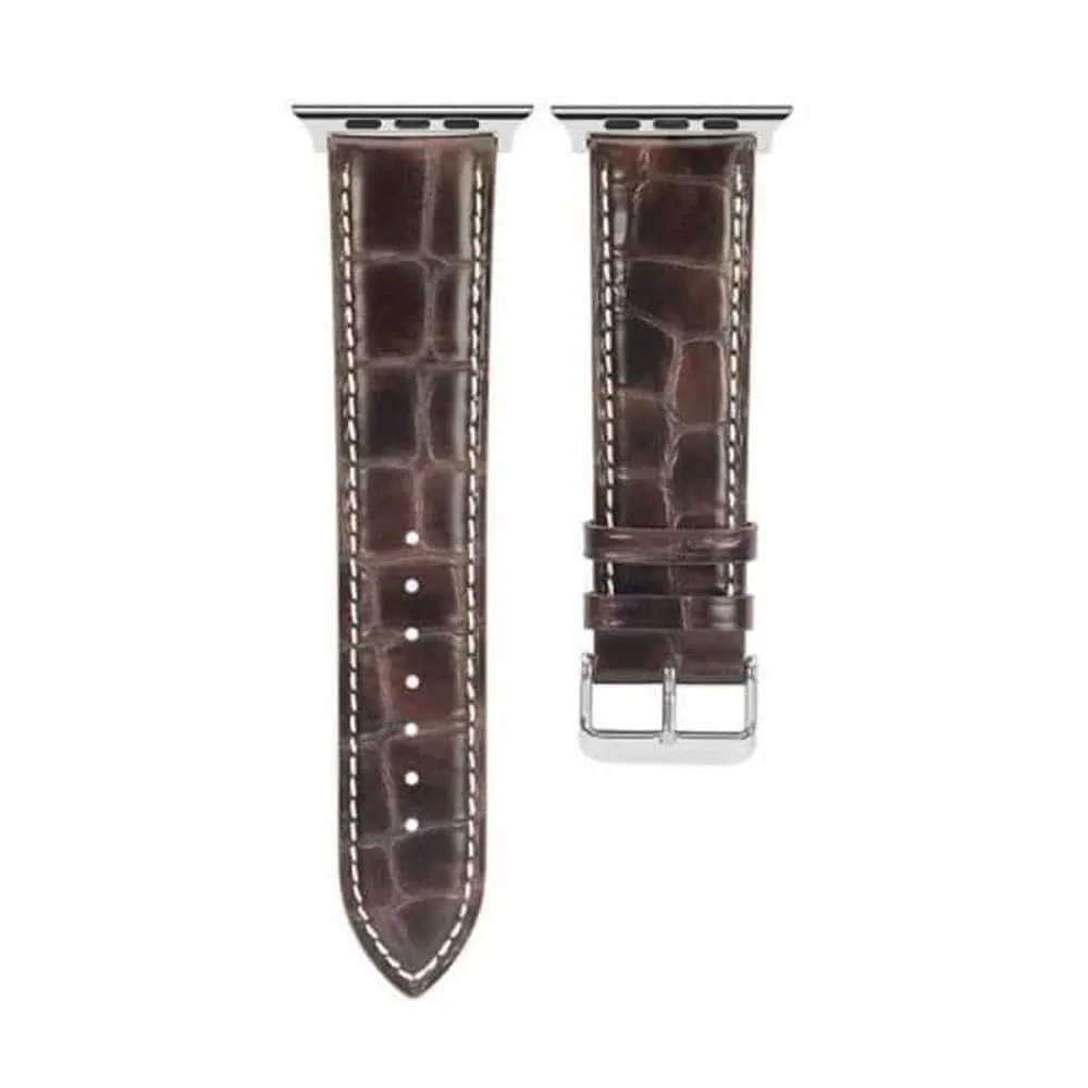 Stylish Leather Strap for Apple iWatch 38/40/41mm - Brown