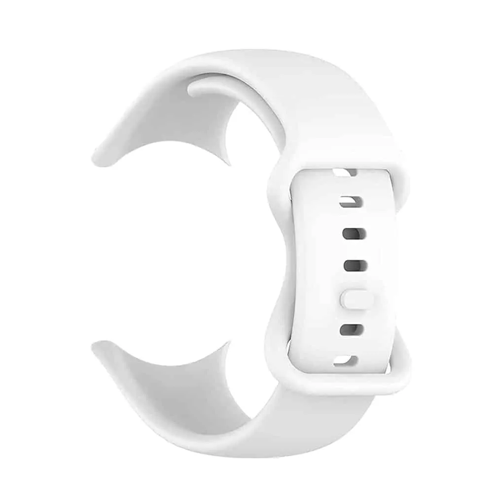 Silicone Strap for Google Pixel Watch 1- White- S/M