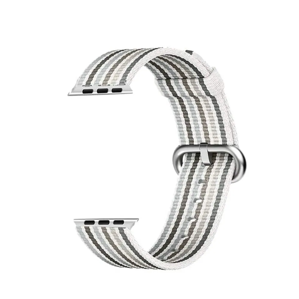 Nylon Strap for 38/40/41mm Apple Watch - Grey White