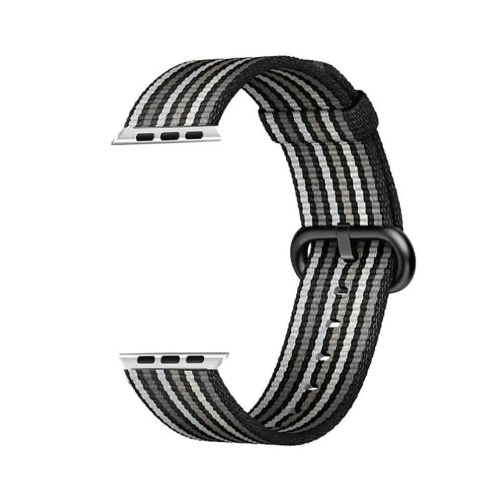 Nylon Strap for 42/44/45/49mm Apple Watch - Black & Grey