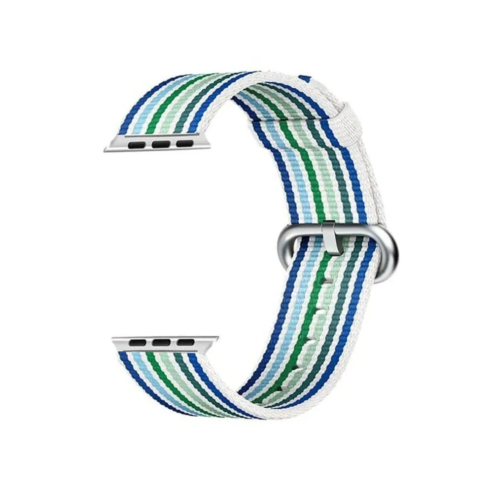 Nylon Strap for 42/44/45/49mm Apple Watch - Navy & Green