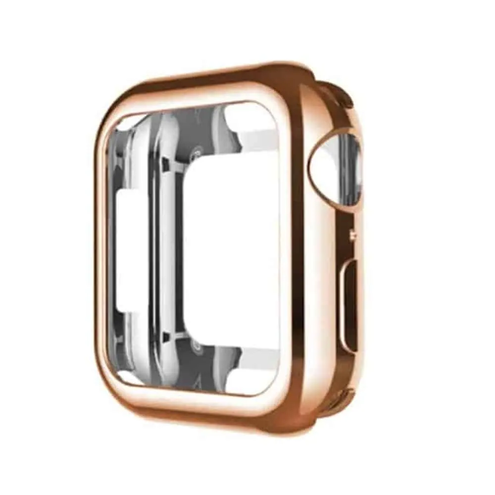 Ant-Scratch Protective TPU Case for 38mm Apple Watch- Rose Gold