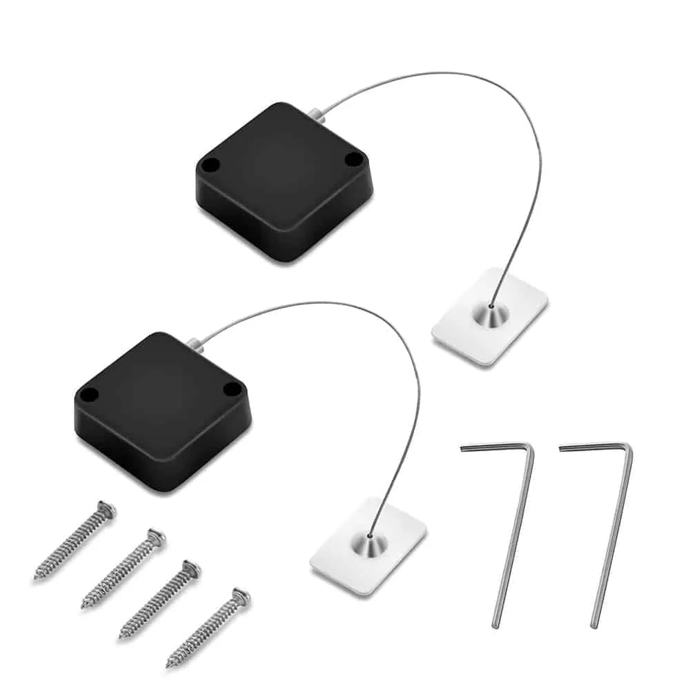Anti-Theft Retractable Cable Lock for Tablet/Laptop/Smartphone x 2 Combo