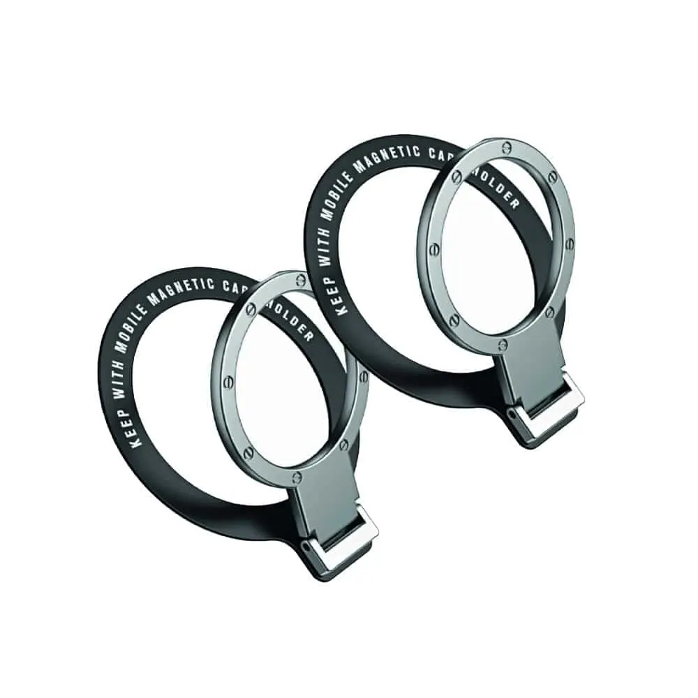 Stick-On Phone Ring Kickstand for iPhone / Samsung - 2 Pack