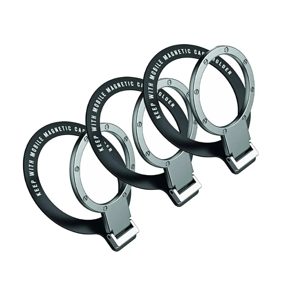 Stick-On Phone Ring Kickstand for iPhone / Samsung - 3 Pack