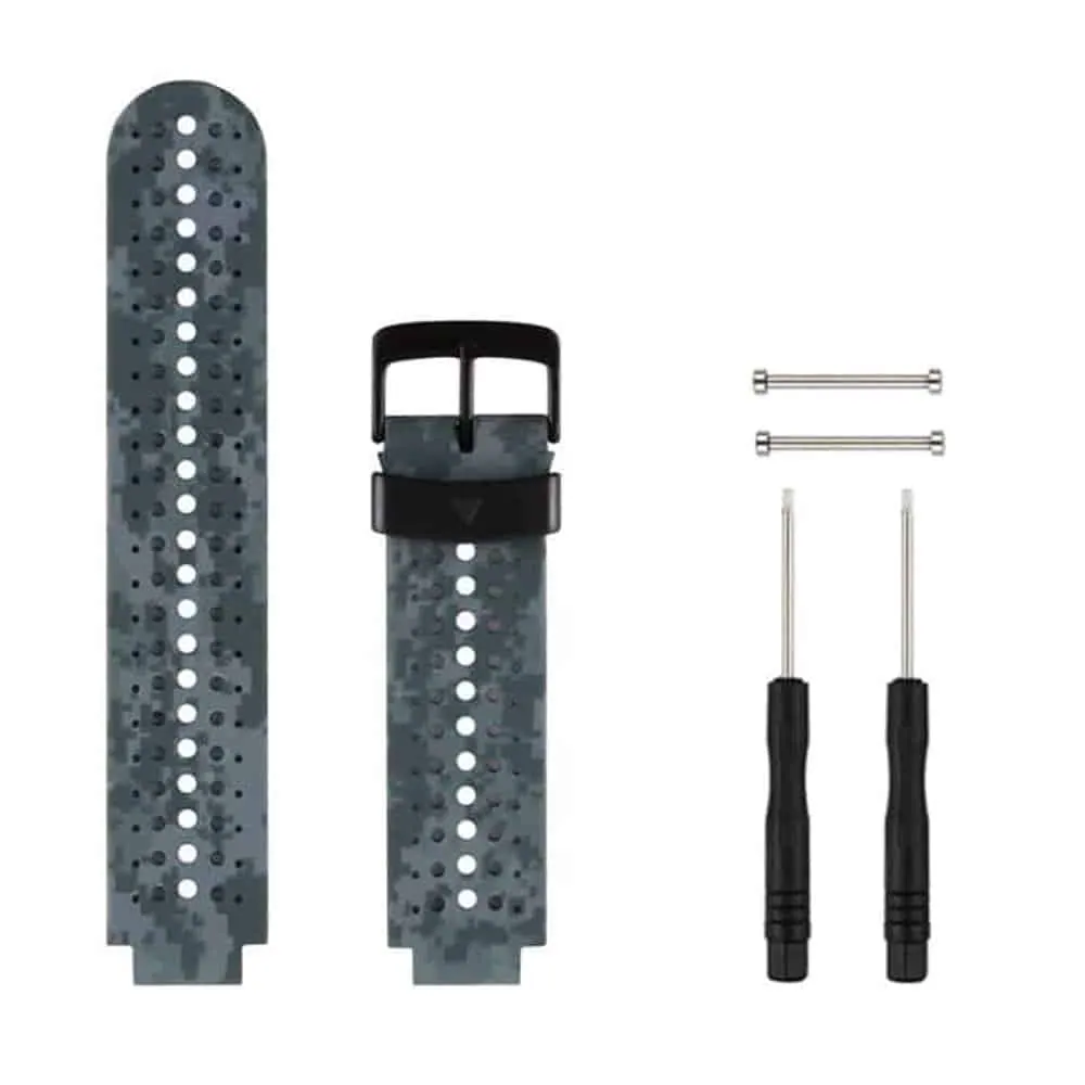 Silicone Strap for Garmin Forerunner 220/ 735- Honeysuckle - Camo
