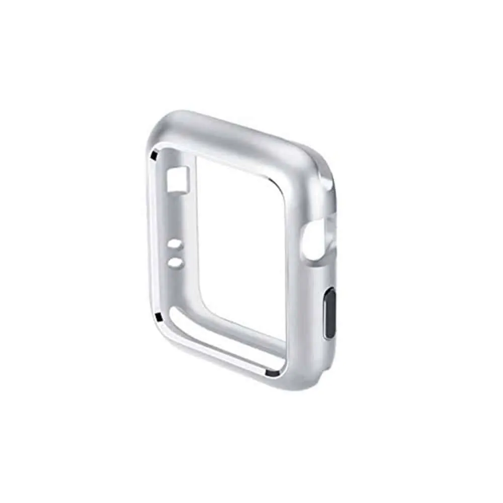 Magnetic Aluminum Protective Case for 44MM Apple Watch - Silver