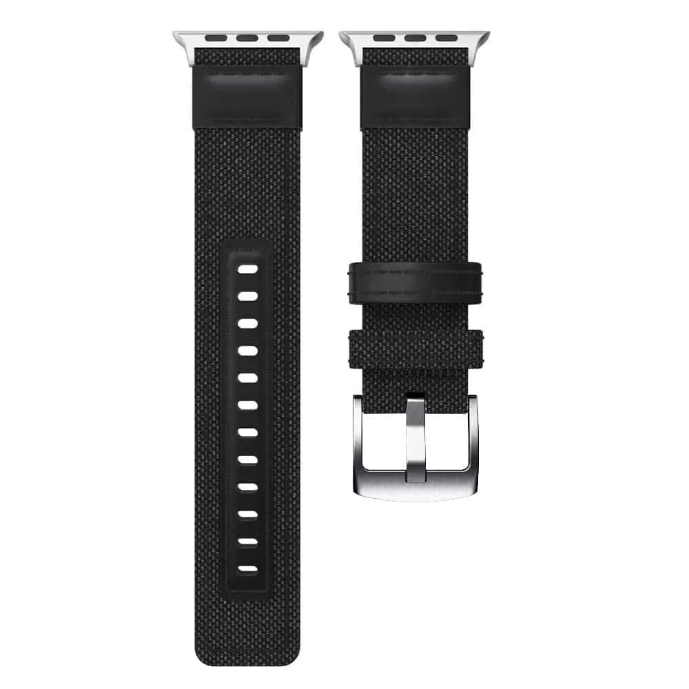 Durable Nylon Strap for 38/40/41mm Apple Watch- Black