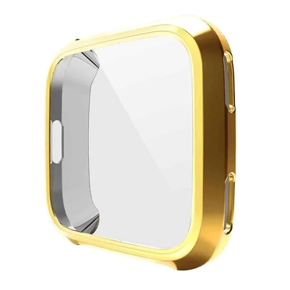 TPU Silicone Full Protective Case for Fitbit Versa- Gold
