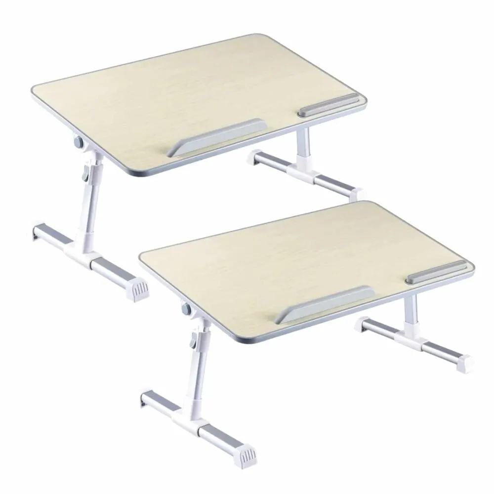 Home Office Laptop Bed Tray Table Standing Desk 2 Pack