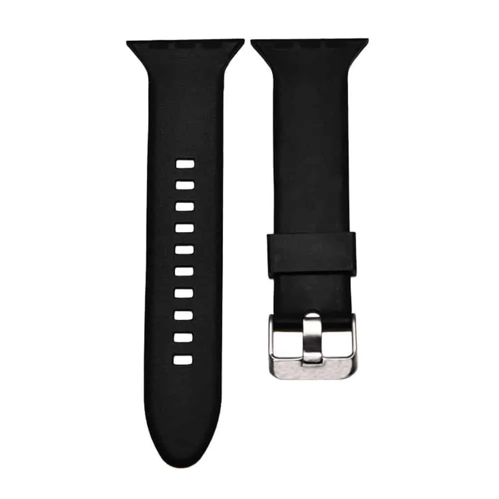 Silicone Strap for 42/44/45/49mm Apple Watch - Black