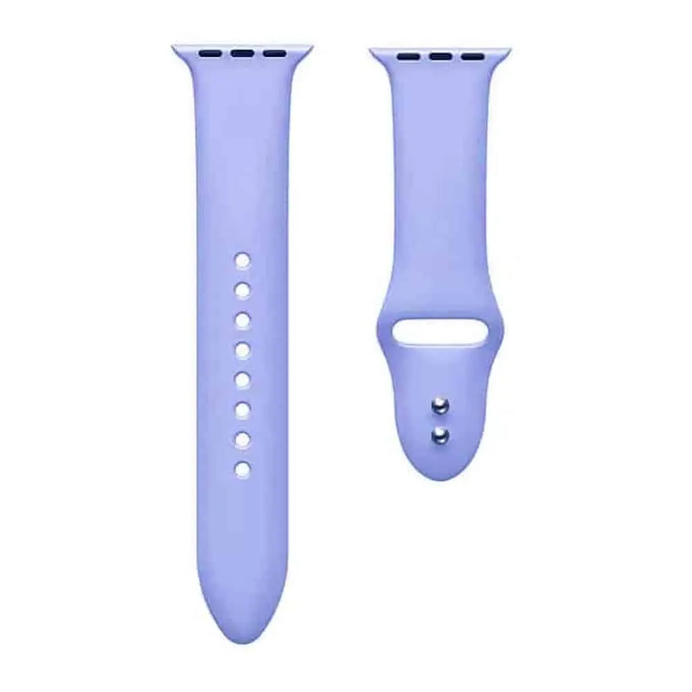 Slim Style Silicone Strap for 42/44/45/49mm Apple Watch- Lilac