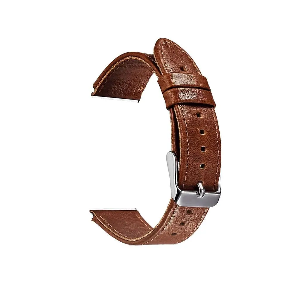 Genuine Leather Strap for 42/44/45/49mm Apple Watch- Light Brown