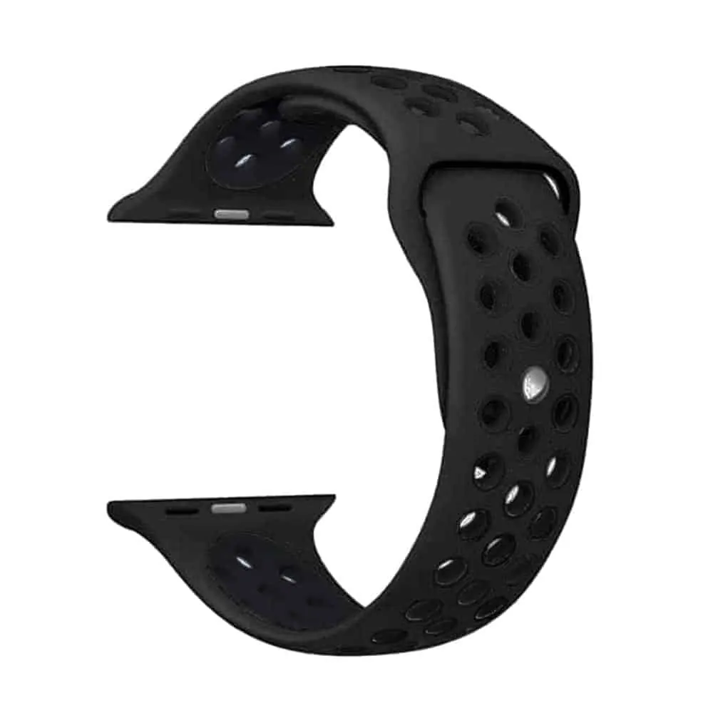 Silicone Strap for 42/44/45/49mm Apple iWatch - Grey and Black