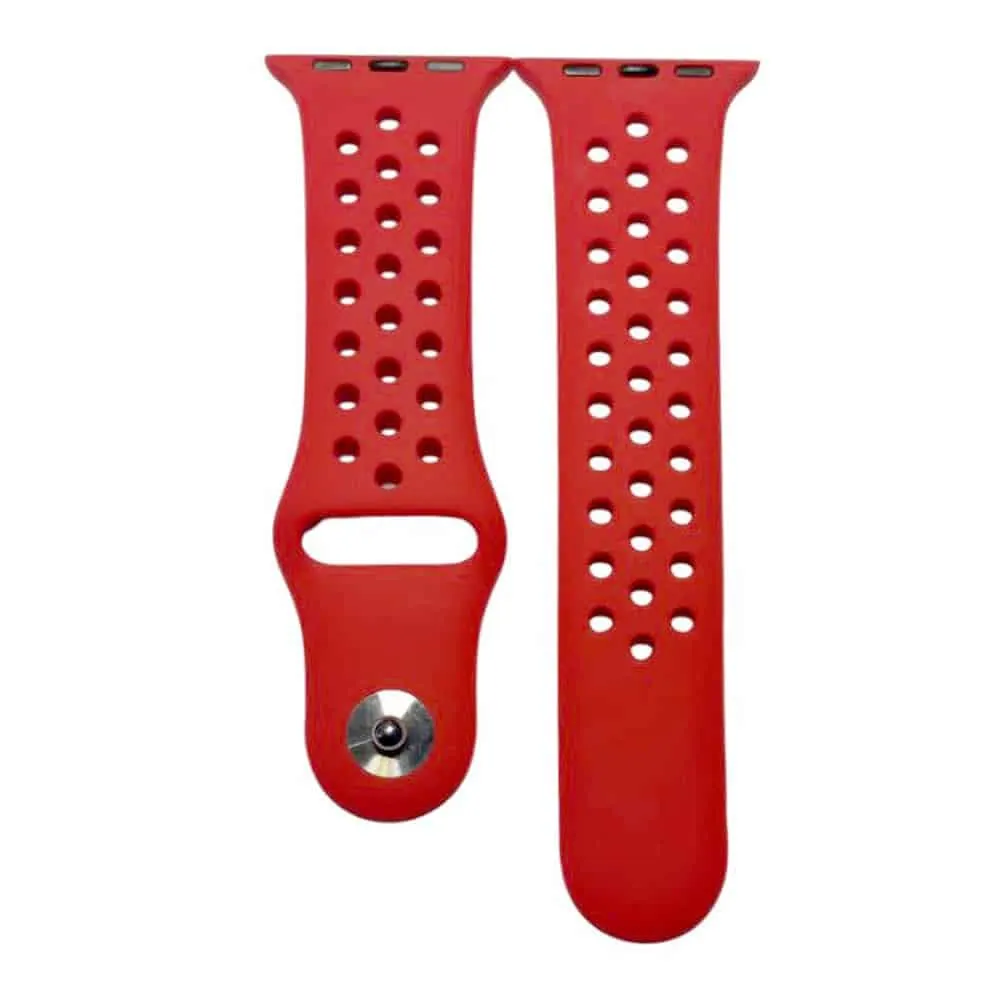 Silicone Strap for 38/40/41mm Apple Watch (S/M) - Red