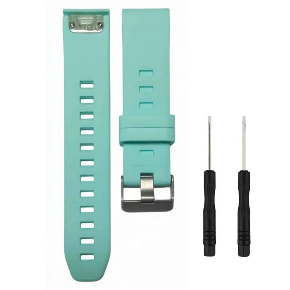 22mm EasyFit Silicone Strap for Garmin - Frost Blue