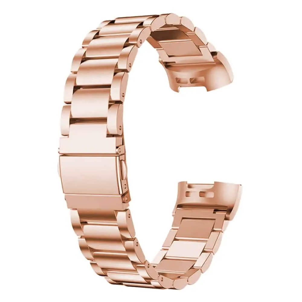Stainless Steel Strap for Fitbit Charge 2 w/ Tool- Rose Gold