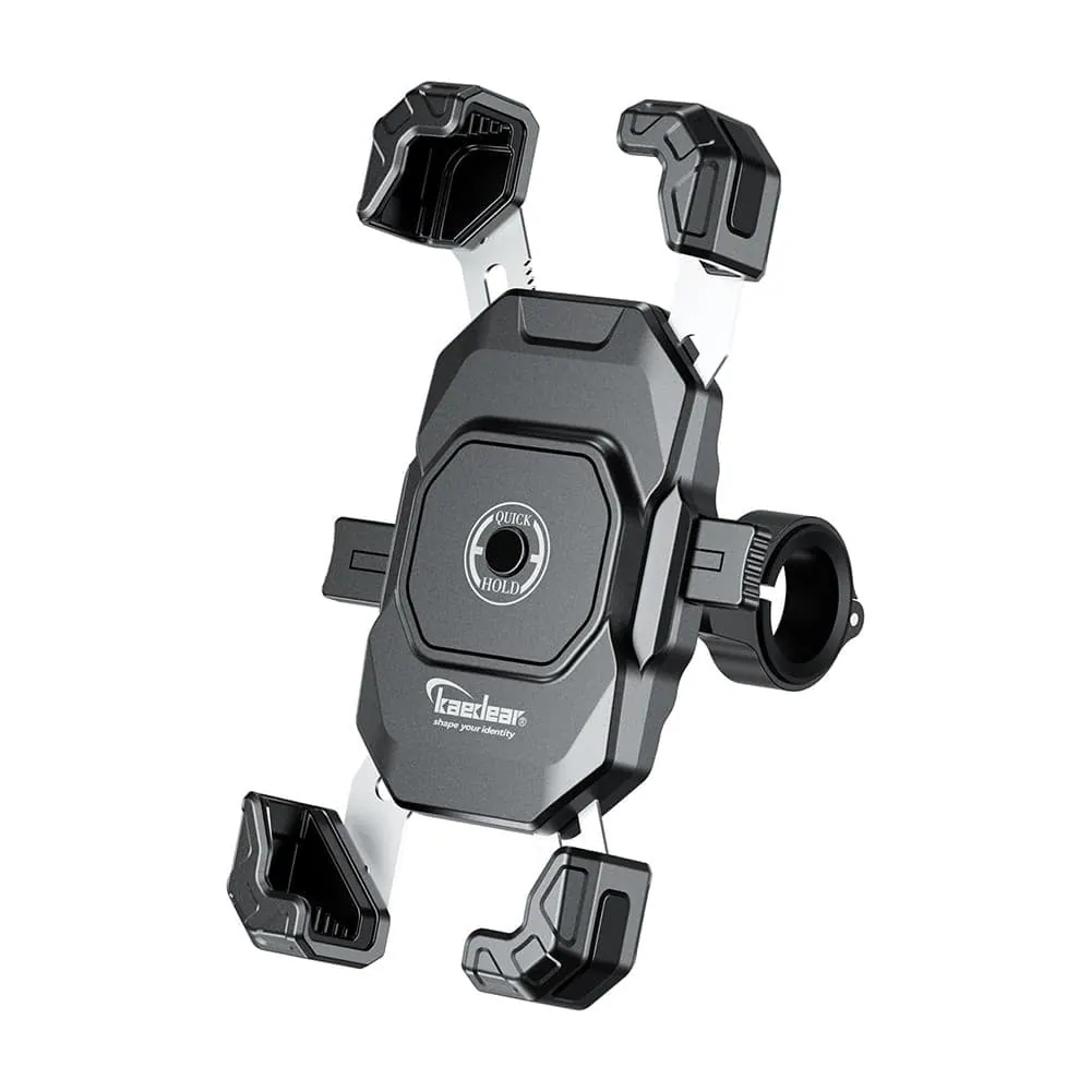 Bike Handlebar Auto Lock Phone Holder Wired Wireless Charger