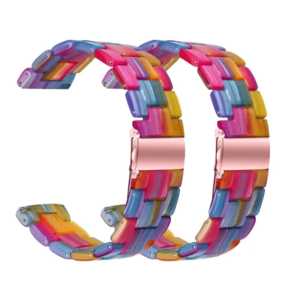 22mm Quick Release Resin Strap - Multicolour - 2 Pack