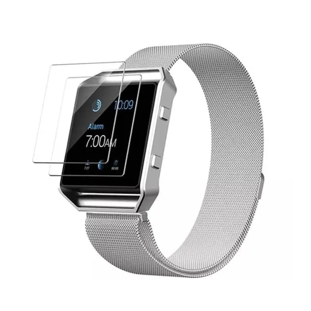34mm Tempered Glass Screen Protector for Fitbit Blaze - 2 Pack