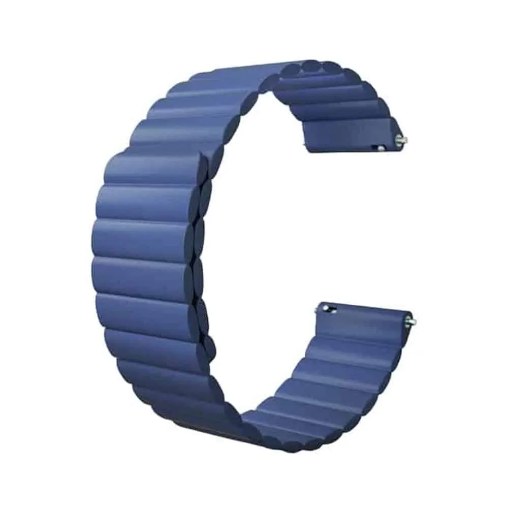 20mm Quick Release Silicone Magnetic Strap - Blue