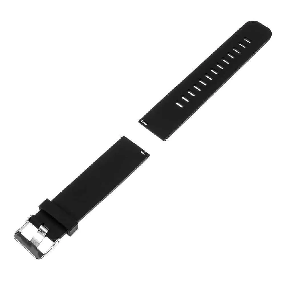 Silicone Strap for Pebble Time (M/L)- Black
