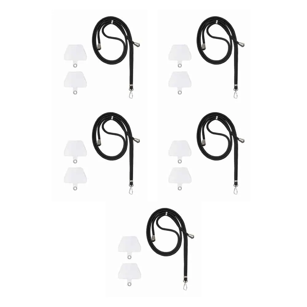 Universal Cell Phone Adjustable Lanyard/Crossbody Safety Tether Strap x5 Combo