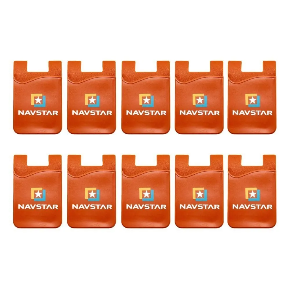 Navstar Cell Phone Stick -On Wallet Credit Business ID Card Holder - 10 Pack