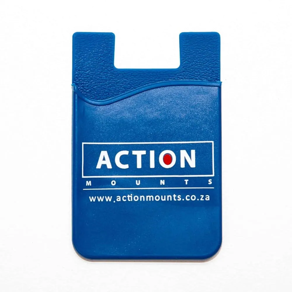 Cell Phone Stick-On Wallet/Card Holder - 3 Colours - Blue
