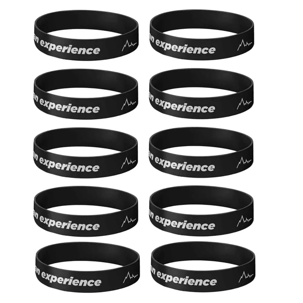 It's An Experience Silicone Wristband - Black - S-M