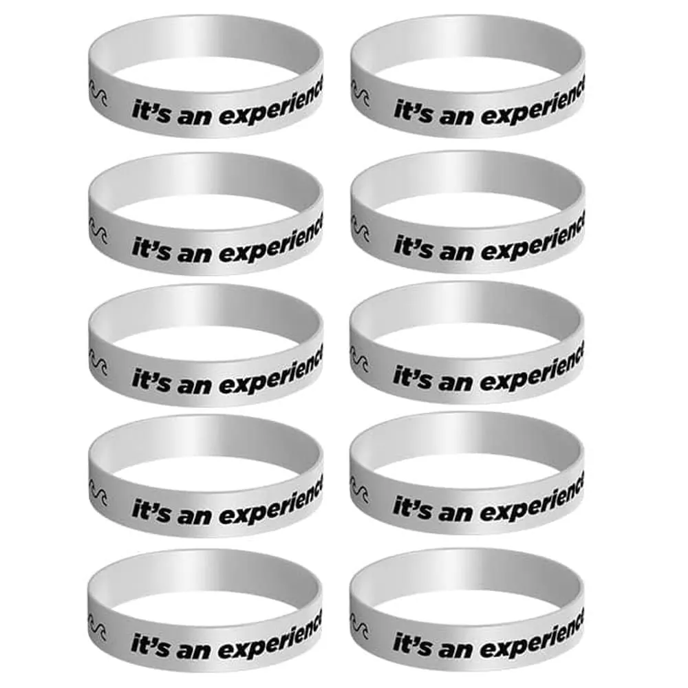 It's An Experience Silicone Wristband - White - L-XL