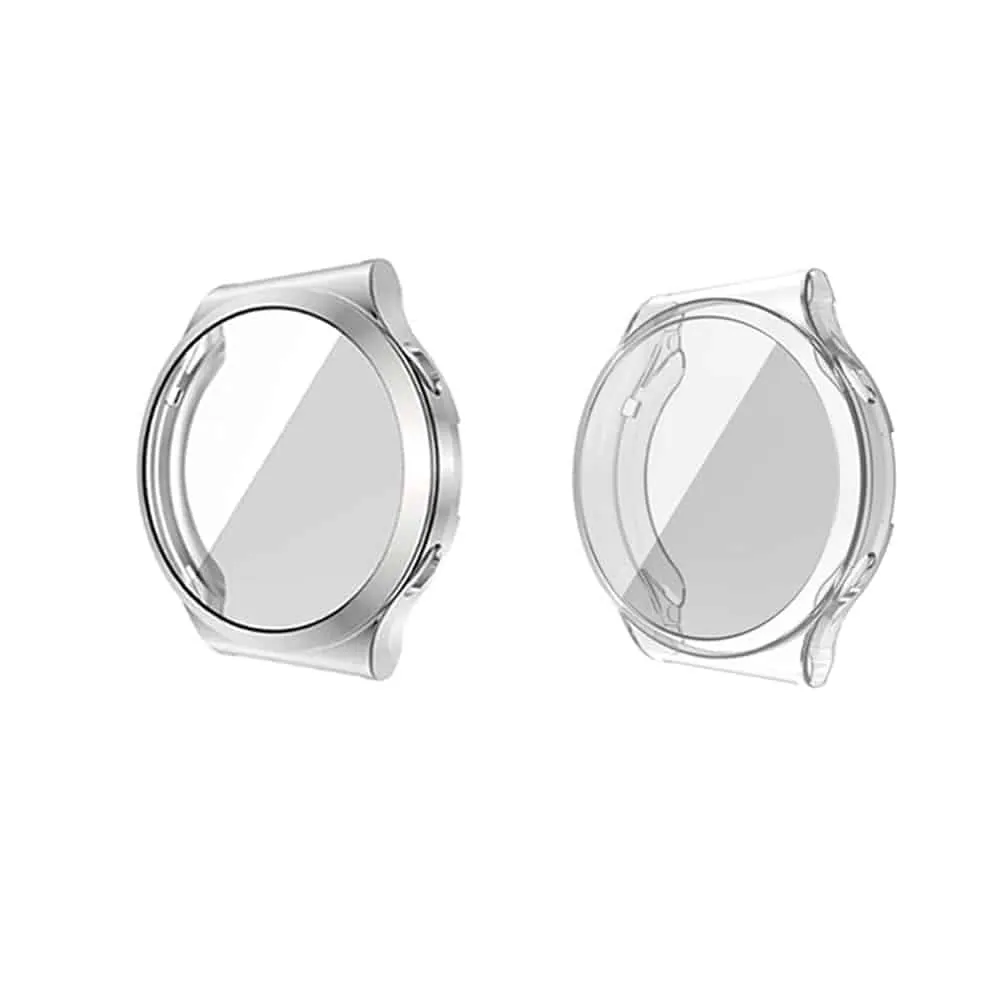TPU Case for 46mm Huawei Watch GT2 Pro 2 Pack - Silver & Clear
