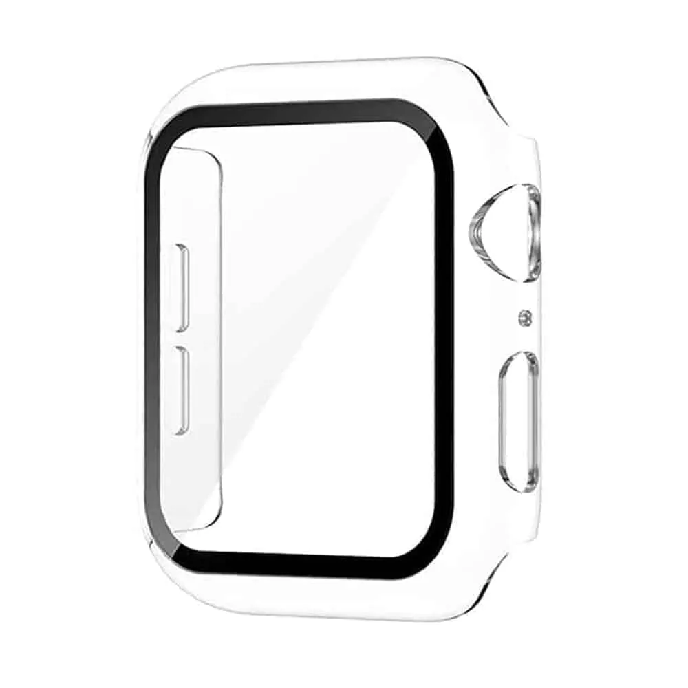 PC Protective Case & Glass Screen Protector for 44mm Apple Watch