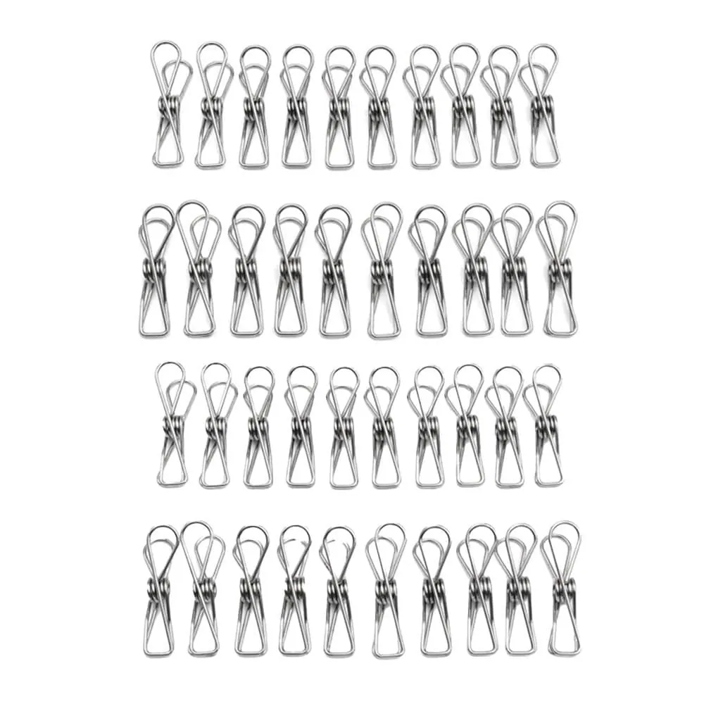 Laundry Hanging & Drying Washing Stainless Steel Pegs - 2 Pack