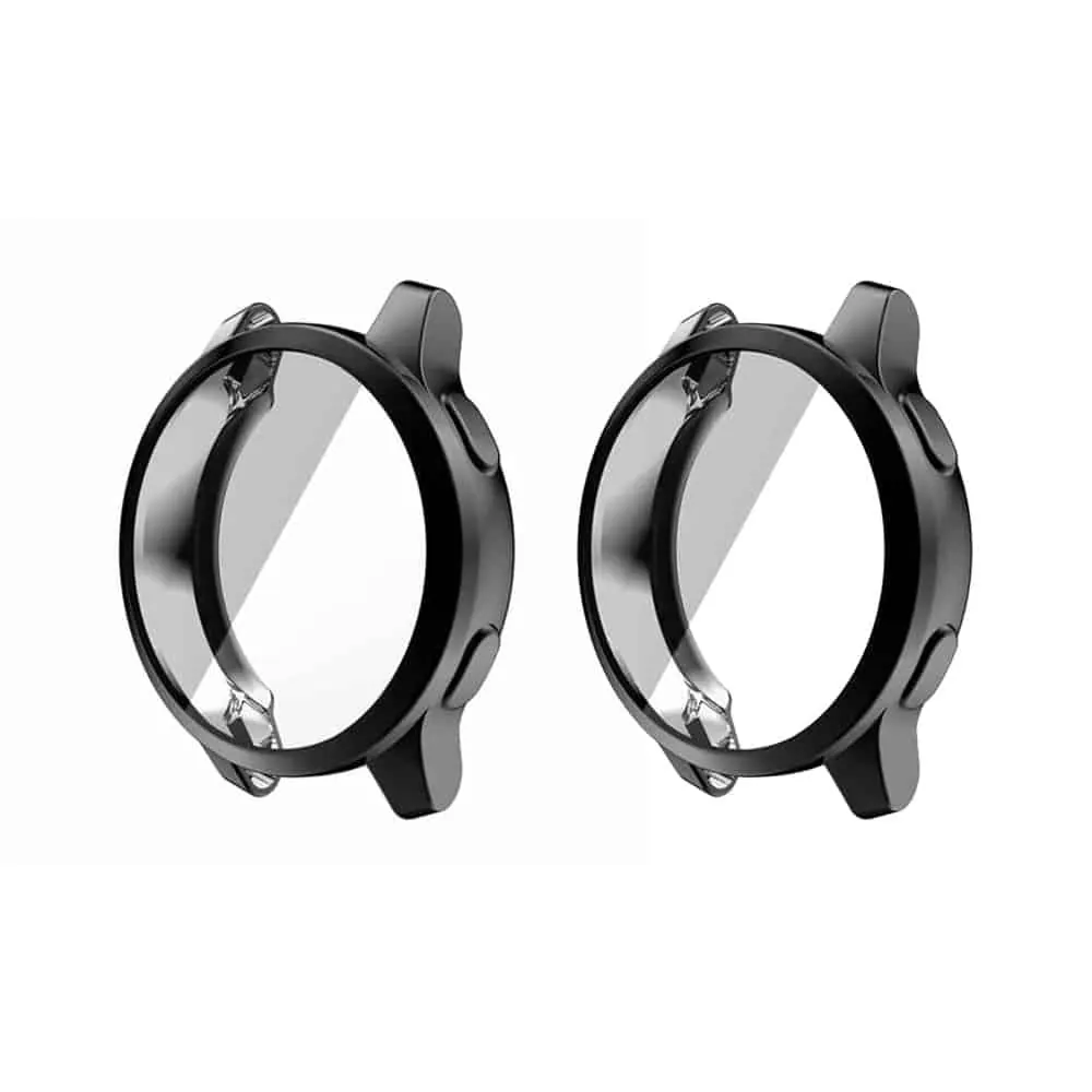 40mm TPU Case Compatible with Garmin Vivoactive 4S- 2 Pack - Black