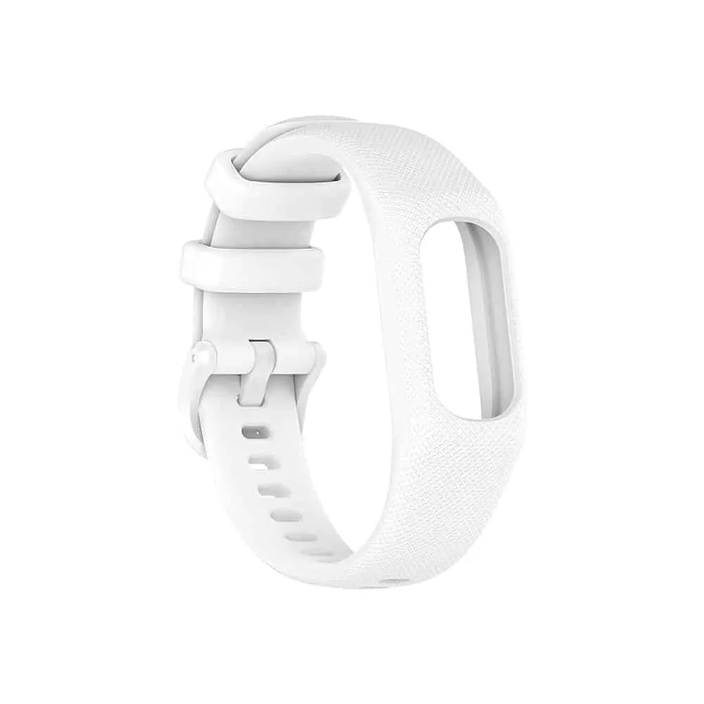 Silicone Strap for Garmin Vivosmart 5 (S/M) - White