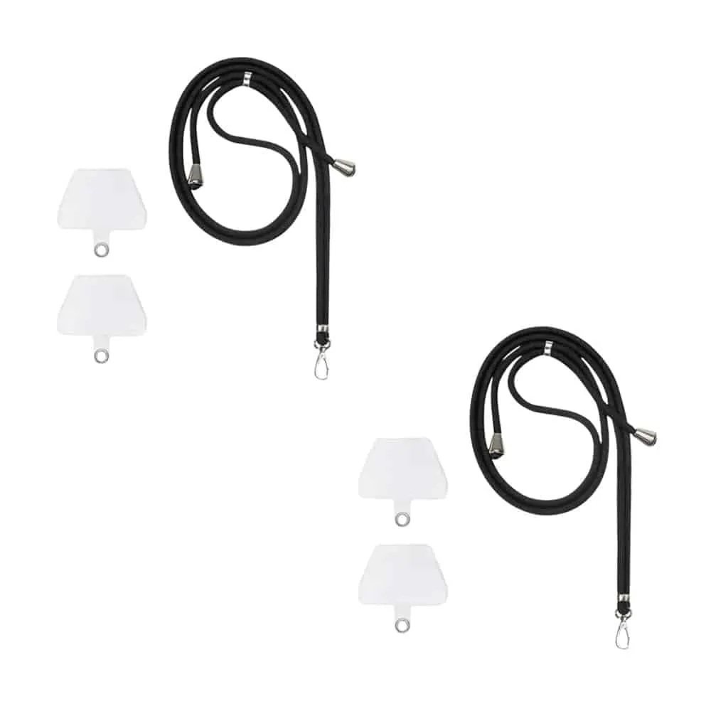 Universal Cell Phone Adjustable Lanyard/Crossbody Safety Tether Strap x2 Combo