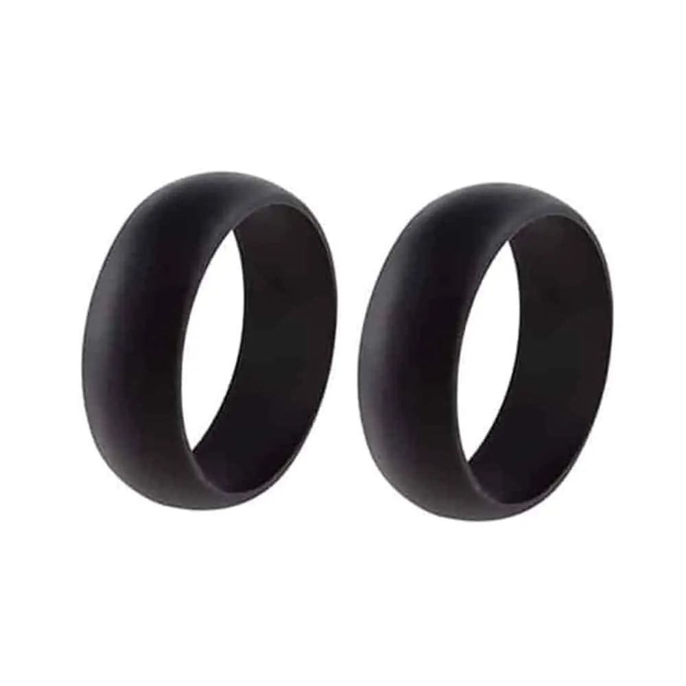8mm Unisex Wedding Silicone Ring (USA 12 RSA Y)- x2 Combo
