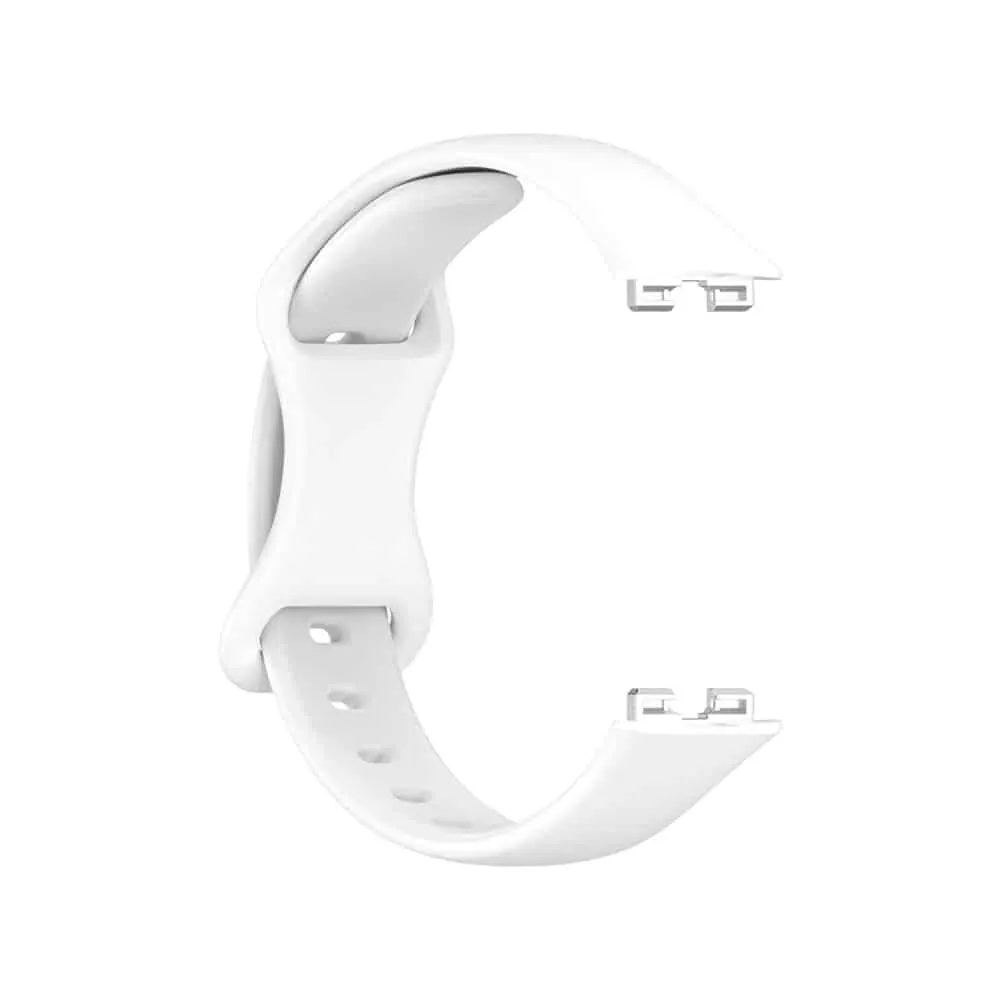 Silicone Strap Compatible with Huawei Band 10/9/ 8 - White