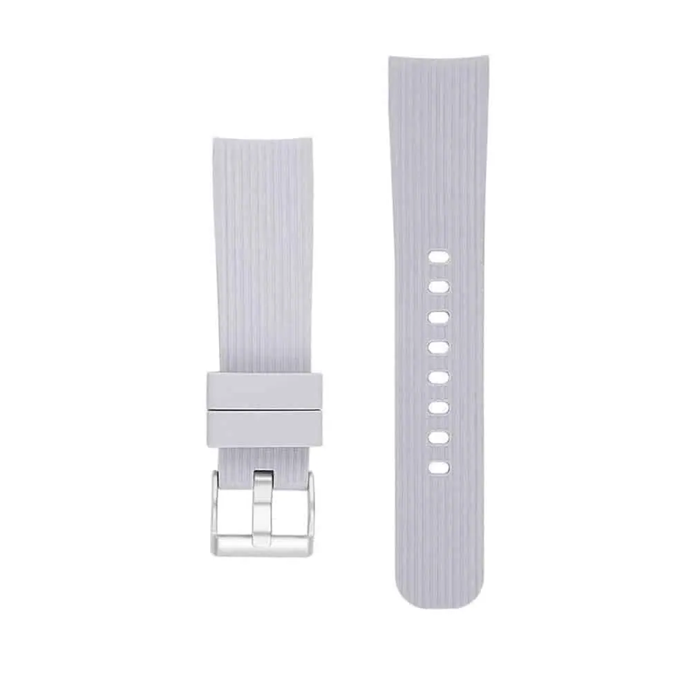20mm PinFit Silicone Strap - Grey, S/M