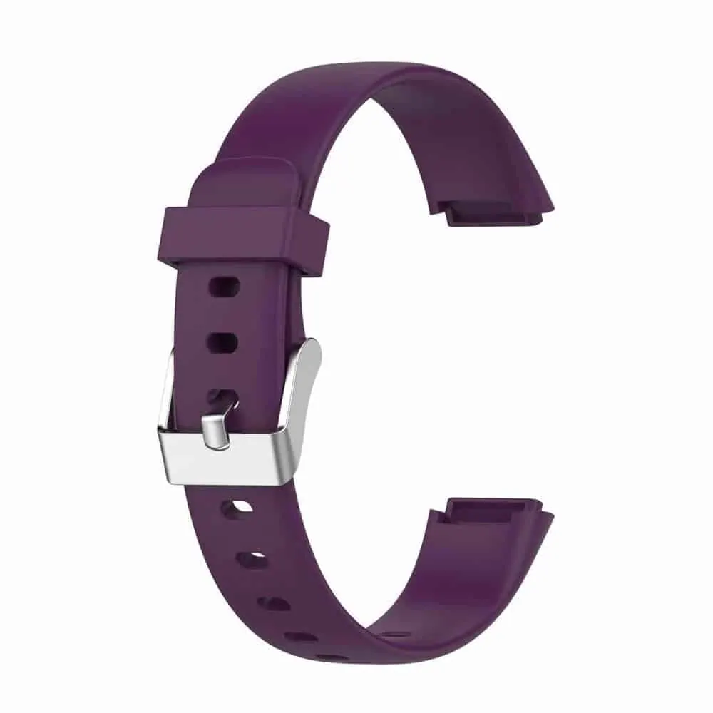 Silicone Strap Compatible with Fitbit Luxe - Purple - M-L