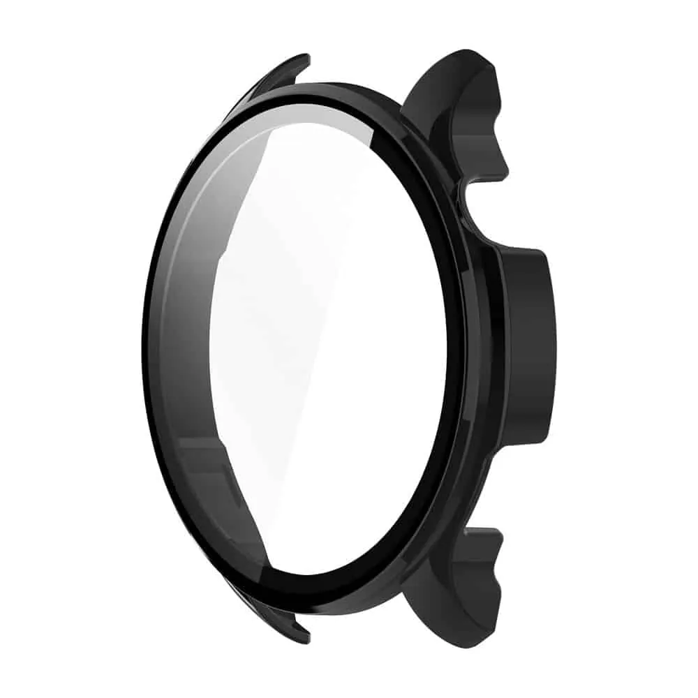 Tempered Glass Hard PC Protective Case for Amazfit Balance2 A2429- Black