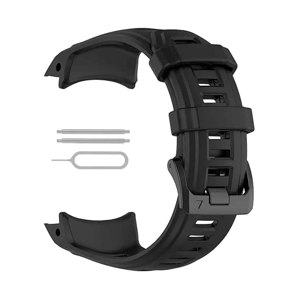 22mm PinFit Silicone Strap - Black
