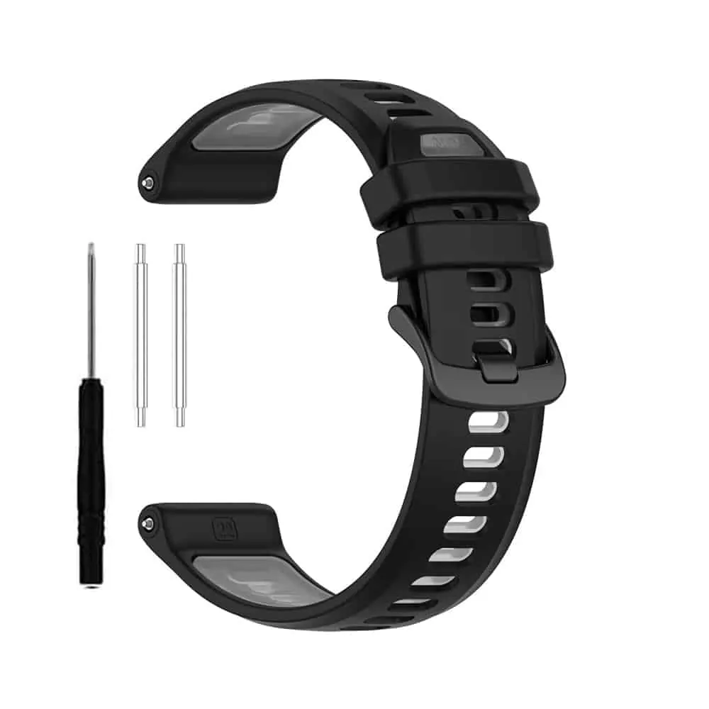 22mm PinFit Silicone Strap - Black