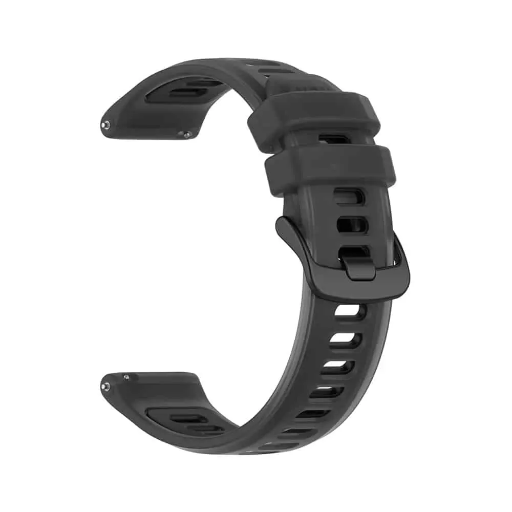 20mm Quick Release Silicone Strap - Black