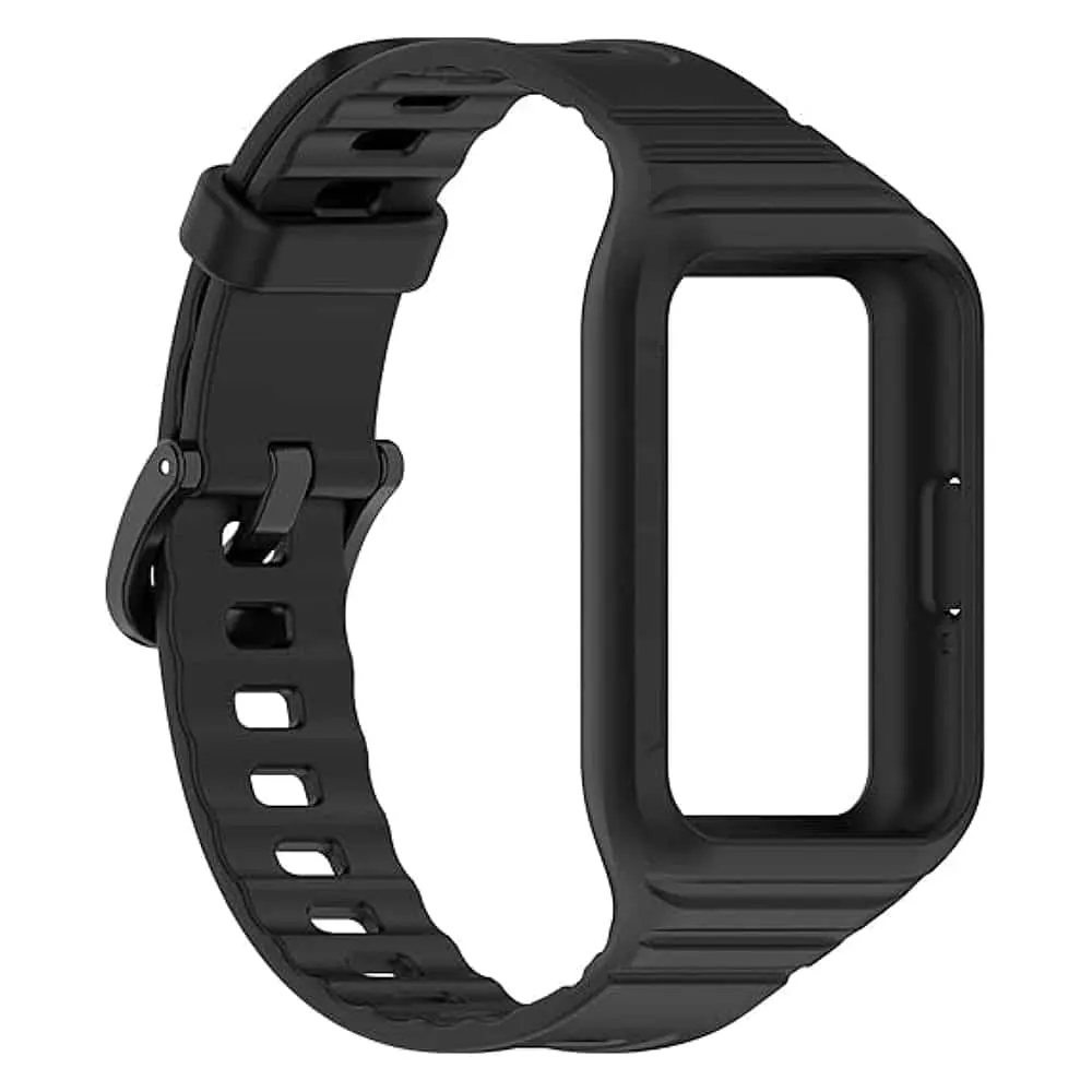 Silicone Strap & Case for Honor Band 9- Black