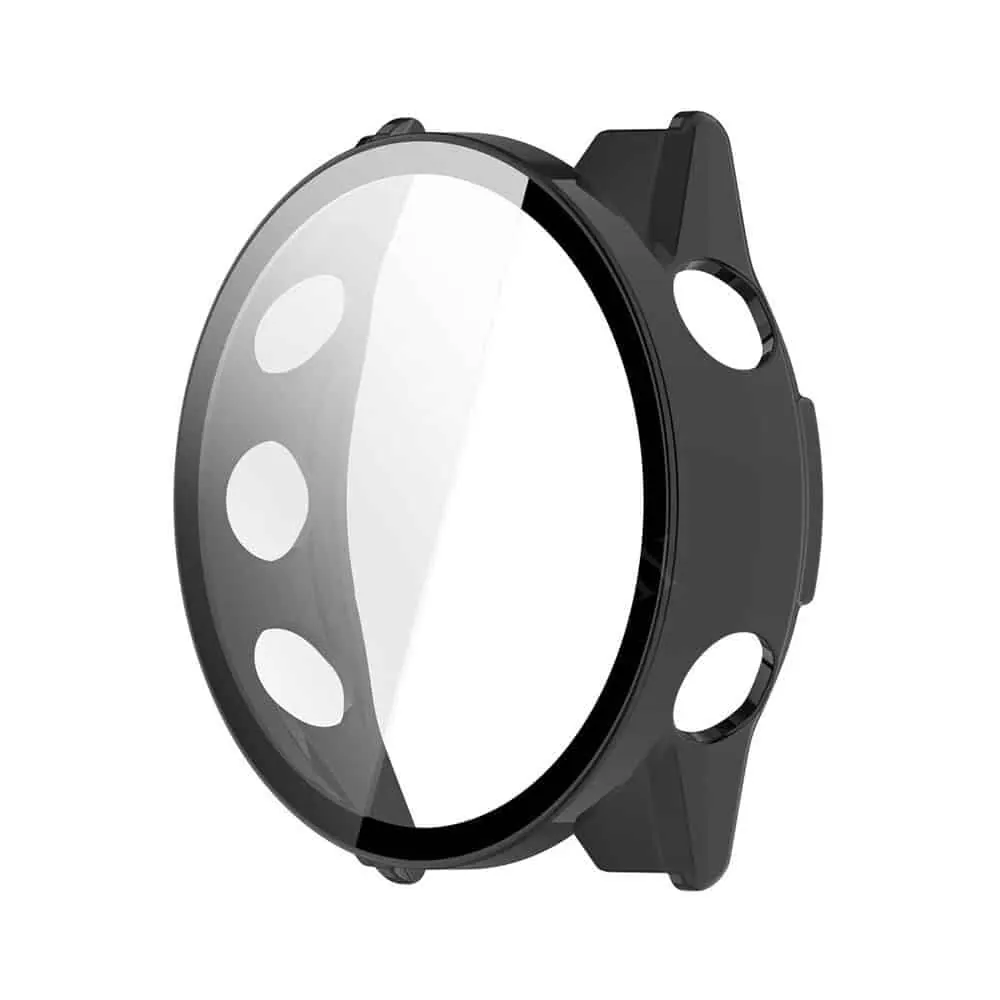 KD Tempered Glass PC Case Compatible with Garmin Forerunner 570 42mm - Black