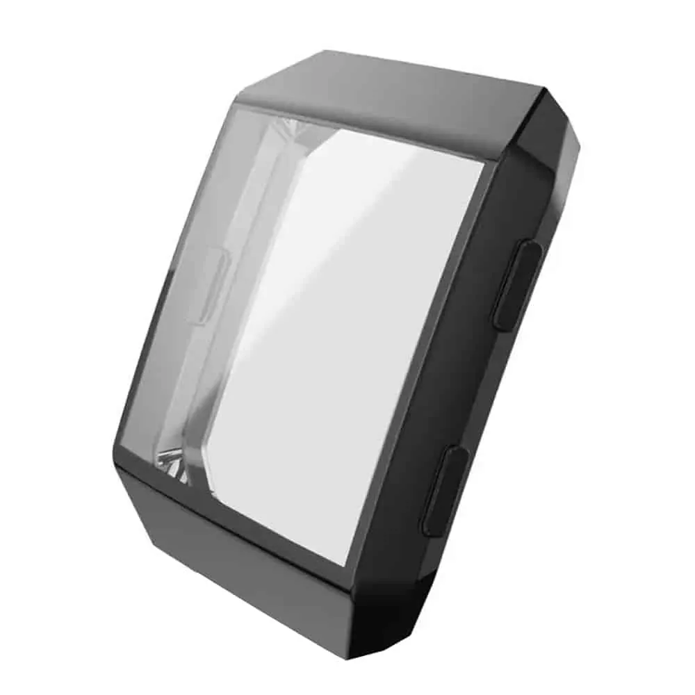 Replacement TPU Case + Screen Protector Film Combo for Fitbit Ionic- Black