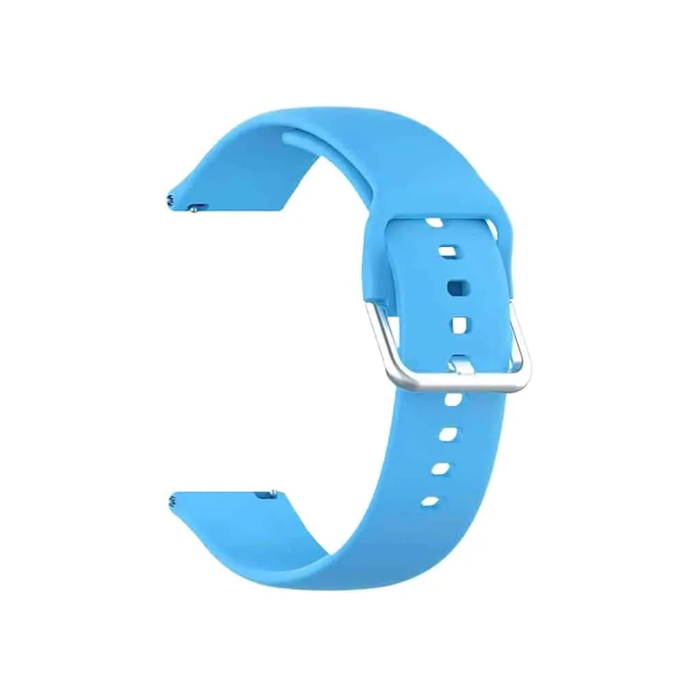 20mm Quick Release Silicone Strap - Blue, M/L